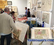 Rarecharts was one of 40 international dealers at the Miami International Map Fair held February 5,6 and 7, 2016.