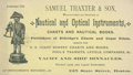 Trade Card ca. 1890 for Samuel Thaxter and Son, Boston