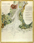 Antique nautical chart of New Haven Connecticut.
