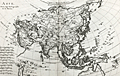 Antique map of Asia by French hydrographer Rigobert Bonne.