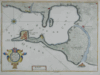 Map of the port of Cadiz (Cadis) , Spain by Nicolas de Fer