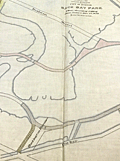 Antique lot and street plans of Charlesgate Park in Boston, Mass.