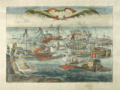 Engraving of Ottoman galley battle by the Order of Santo Stefano