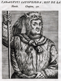 Antique portrait of Paraousti Satouriona, King of Florida.