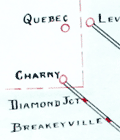  Map of Quebec Central Railway Company