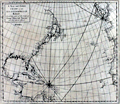 Antique chart by Cutler and Halley of the Atlantic Ocean.