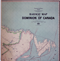 Antique Railway Map of the Dominion of Canada.