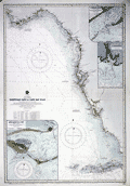 British Admiralty chart of the southwest coast of Florida.