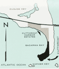 Map of the addition to Cutthroat Harbor Estates on Cudjoe Key Florida.