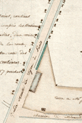 Two MS cadastral plans of lands in France belonging to Mr. Jacob.