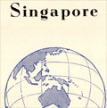 Small folding map of Singapore issued in 1951.