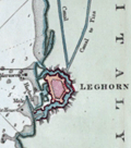 Chart of the Port of Leghorn (Livorno), Italy by John Luffman.