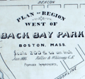 Manuscript engineering studies for Fenway Park land usage from 1886.