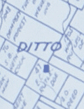 Unrecorded 1920's blue-line oilfield map of Atascosa County, Texas.