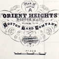 Plan of Section A Orient Heights, Boston, Massachusetts.