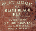 Real Estate Plat-book of the City of Miami Beach, Florida from 1943.