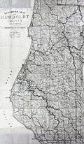 Compact folding map of Humboldt County, California