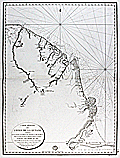 Antique nautical chart of Brazil, Guiana, Suriname, Amazon River