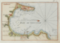 Antique sea chart of the Bay of Gibraltar