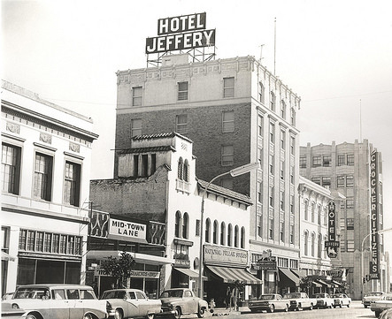 Photo of Hotel Jeffery, Salinas, California circa 1960