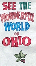 Large pictorial map of the State of Ohio from 1966.