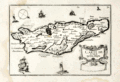 Map of the island of Oleron, France by Tassin