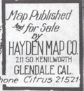 Hayden tourists map Olancha to Sierraville.
