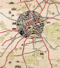 Edinburgh Corporation Tramways & Motors pictorial map published 1926