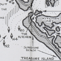 Rube Allyn's Fishing Map for Boca Ciega Bay, Florida