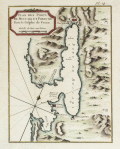 Antique chart of Buccari, Croatia with Porto-Re, now Kraljevica.