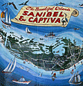 Pictorial Map Sanibel Captiva Islands Florida by Hancock. 1980.