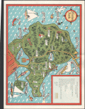 1941 map of Stanley Park, Vancouver, Canada by Peter Hugh Page.