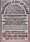 California Is Not an Island Oakland Museum Poster. 1971.