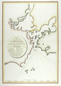 Antique nautical chart of the San Francisco Bay, California